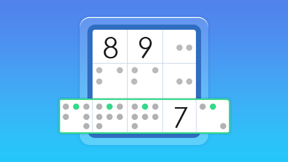 sudoku with auto candidate mode